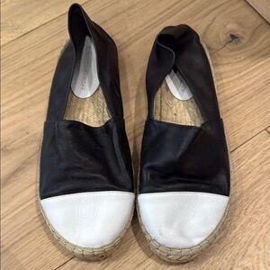 Rebecca Minkoff Black and White Espadrille Flats